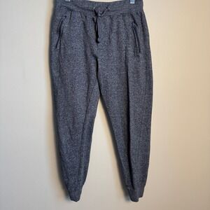 Loyal Army Heather Grey Fleece Jogger Sweatpants Zipper Pockets Mens Small